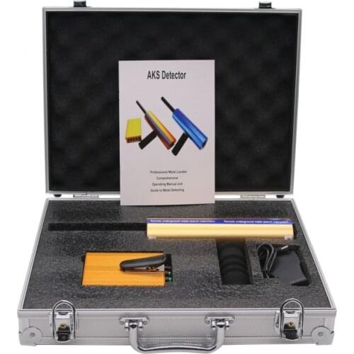 Professional AKS Long Range Underground Gold Metal Silver Copper Diamond Detector Black
