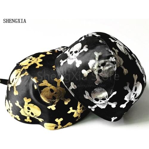 Caribbean Pirate Hat Ghost Festival Hat Halloween Captain Hat Turban Hat Nonwoven Felt Cap