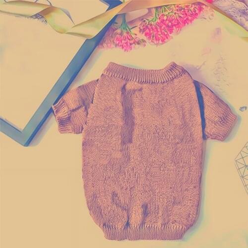 Warm Dog Sweater for Small Dogs Letter Print Sweater for French Bulldog Soft Outfit for Chihuahua Pet Puppy Costume