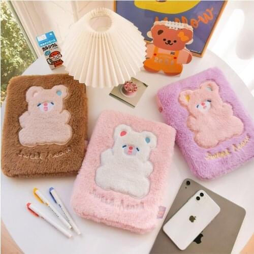 Cake Bear 11 10.5 9.7 Inch Mac IPad Case Holder Cotton Soft Travel Business Handbag Cute Tablet Bag Korea Kawaii IPad Liner Bag