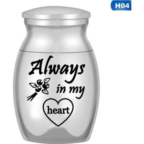 Stainless Steel Cremation Urn For Ashes Keepsake Miniature Burial Funeral Urns For Sharing Ashes Dogs Cats Human Guard Jewelry