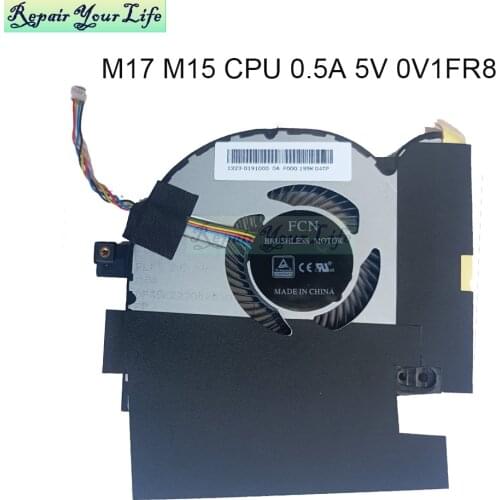 Notebook radiator 5v 12v cpu cooling fan for DELL Alienware M17 M15 R1 0V1FR8 0PDMM0 0HDMFX V1FR8 laptop graphics card 4pin fans