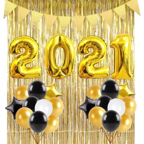 Good Quality Balloon Banner Set Merry Christmas Decorations For Home Christmas Ornament Xmas Navidad Gifts Happy new year 2021