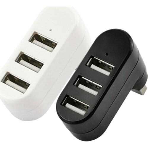 Rotating USB Splitter Three-port Hub 7-character HUB Three-port Multi-function Extender USB Three-port Splitter USB 2.0 Hub