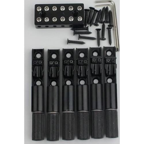 1 SET Of High-End Fan-Shaped Guitar Bridge New String Lock Black 6-String 7-String 8-String