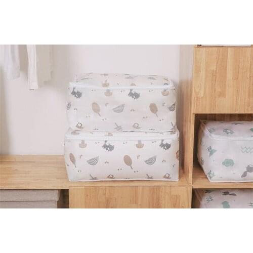 19PCS / LOT Lovely Printed Quilt Storage Bag Large Capacity Durable Household Sundries Clothing Storage Organizer