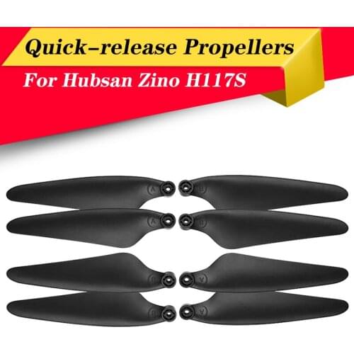 2 Pairs Quick-release RC Drone Propellers Props Blade Airscrew Replacement Fit for Hubsan Zino H117S Drone Quadcopter Accessory