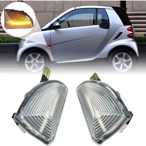 2pcs Led Dynamic Sequential Blinker Turn Signal Light For Mercedes-BENZ Smart Fortwo W451 Coupe/Cabrio 2007-2014
