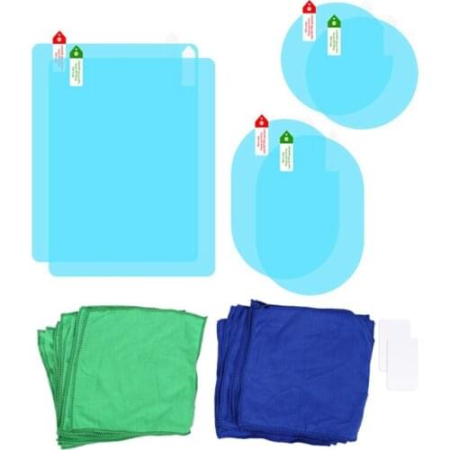 20 Pcs Microfibre Cleaning Auto Car Detailing Soft Cloths & 6Pcs Car Rearview Mirror Film Side Mirror Anti-Glare Film