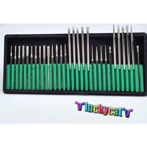 30pcs Dental Diamond low speed Burs Millers Tooth Drill Jewelers Dentist Product Drill Jewelers Rotary 2.35mm