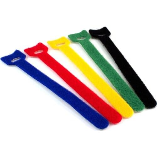 50Pcs Reusable Fastening Cable Ties Hook Loop Cords Wire Organizer Wraps Cable Nylon Strap Hook Loop Tidy Organizer Tool