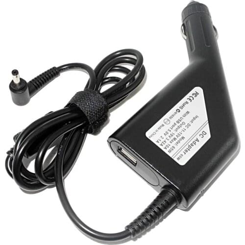 Car Laptop Adapter for Asus Vivobook S200 S220 X200T X202E Q200E X201E Notebook Car Charger for Asus Zenbook UX21A UX31A UX32V