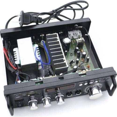 600W Car Amplifier LCD Display Digital HIFI Powers Amplifier Bluetooth FM Car Home Stereo Subwoofer W/Remote