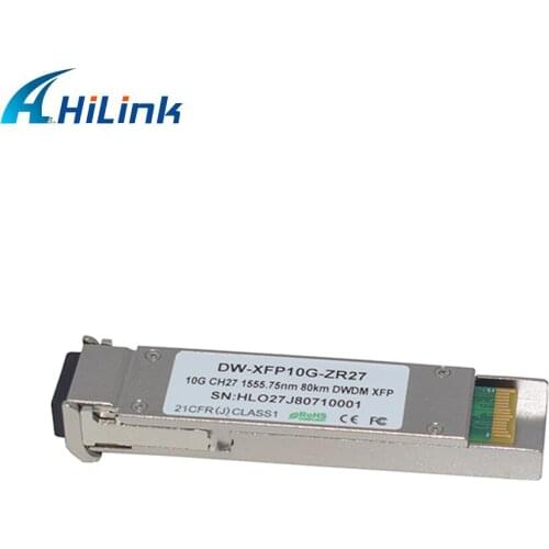 Free Shipping By DHL! 10GBASE-ZR C-Band Optics 10G CH27 1555.75nm 80km ZR DWDM XFP Transceiver With DOM Function