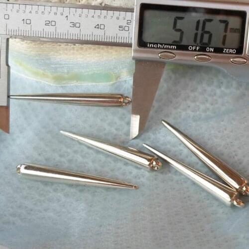 CCB plastic sew on long spikes bullet pendants garment rivet studs for bracelet ,necklace,bag, hat,chocker diy craft accessories