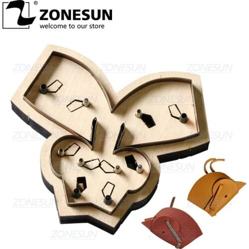 ZONESUN Custom Horse Leather Key Chain Die Cuts For Handmade Key Ring DIY Hang Decoration Cutting Clicker Die Steel Rule Die