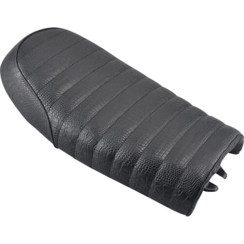 Black Vintage Cafe Racer Seat Flat Pan Saddle Two-Up Seat Retro Seat For Honda CB125S CB200 CB350 CL350 CB400 Motorcycle