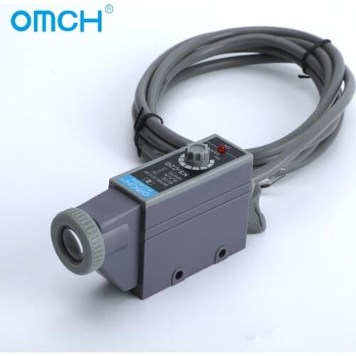 OMCH Color code sensor KS-W22 KS-G22 KS-R22 10-30V mark detection photoelectric switch color mark sensor KS-RG22 KS-WR22 KS-WG22