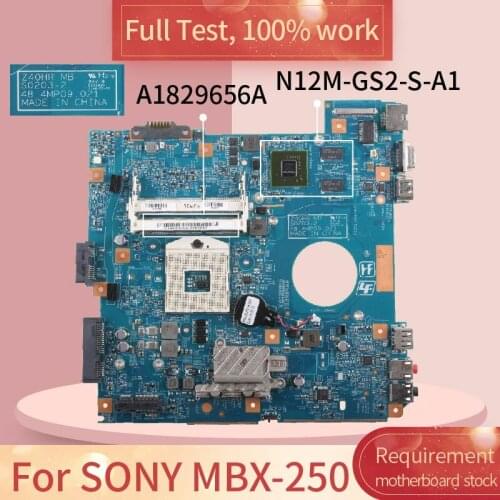 MBX-250 motherboard Laptop For SONY vpceg25fx eg16f PCG-61A14L Notebook Mainboard S0203-2 48.4MP09,021 A1829656A HM65