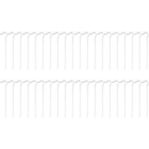 40Pcs Camping Tent Stakes Aluminum Camping Canopy Stakes Pegs Hexagon Ground Nail Camping Mat Canopy Accessories