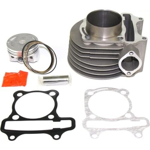 GY6 180cc 61mm Scooter Big Bore Cylinder Kit Cylinder Head assy forFor 125cc/150cc GY6-1P52QMI/GY6-1P57QMJ