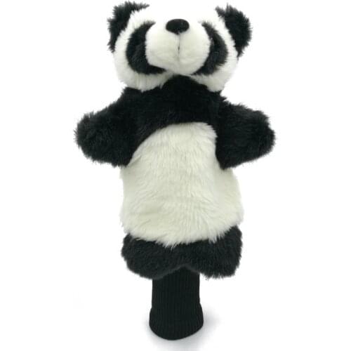 China Panda Bearcat Golf Head Cover Fairway Woods Hybrid Animal Golf Clubs Headcover & Long Sleeve Mascot Novelty Cute Gift