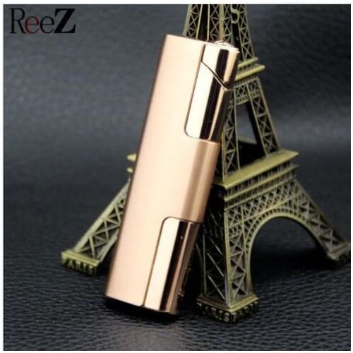 Metal Inflatable Lighter Slender Portable Gas Lighter,Smoking Tool