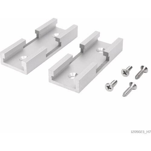 2Pcs T-Track Intersection Kit Aluminum T-Slot Connecting Parts Woodworking Tools