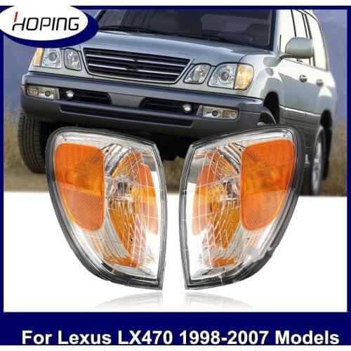 Hoping Front Bumper Side Fender Turn Signal Lights Indicator Corner Light For Lexus LX470 1998-2007 Corner Lamp Without Bulb