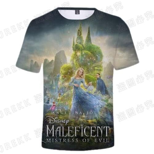 New Summer Maleficent 3D T shirt Men Women Children Casual Fashion Streetwear Boy Girl Kids Printed T-shirt Cool Tops Tee