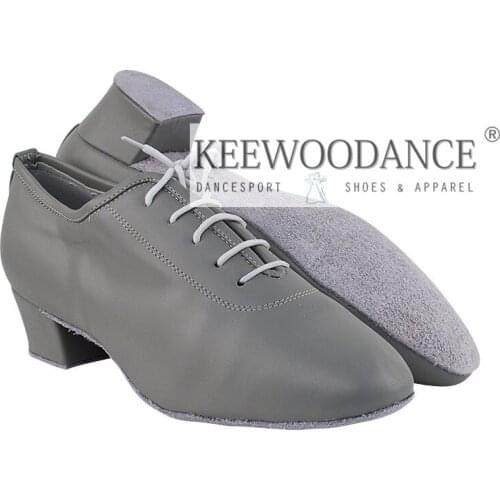NEW GUN GREY Latin ballroom dance shoes Quality mens sales swing tango dance shoes party shoes wedding shoes FREE SHIPPING