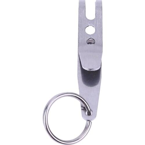 New EDC Bag Suspension Clip with Key Ring Carabiner Outdoor Quicklink Tool 301 Stainless Steel Strong Durable Suspension Clip
