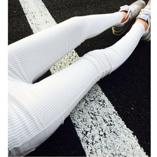 Obrix Skinny Female Striped Formal Slim Streetwear Pants For Women