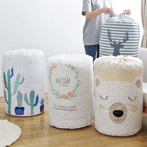 Organizer Storage Bag Clothes Packaging Toy Packing Bag Quilt Closet Organizer Clothing Bag for Pillow Blanket Bedding Bubm 60XX