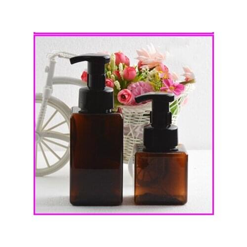 Square Foam Dispenser Bottle Plastic Refillable Mini Foaming Soap Dispenser Pump Bottles for Travel 250ml 450ml 8 oz 15 oz