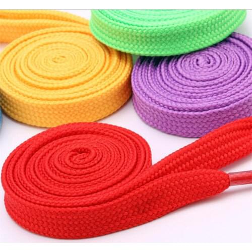Candy Colors Shoelace A Pair of Classic Flat Double Hollow Woven Laces 120CM Sports Casual ShoeLace Strings Cords Unisex