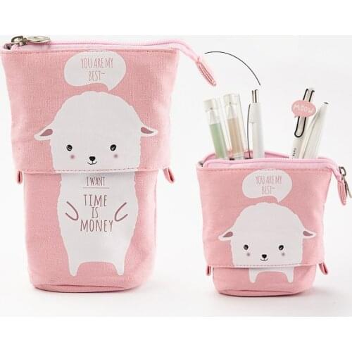 Pop-up Pencil Case Large Capacity Cute Multifunctional Pen Holder Stationery School Office Supplies EM88