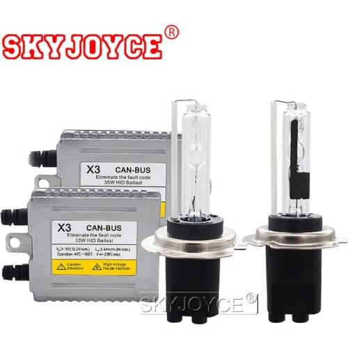 SKYJOYCE AC 35W DLT Canbus Xenon Kit DLT X3 Error Free HID Ballast 4300K 5000K 6000K 8000K Metal Base H7C H7CR Car Headlamp Bulb