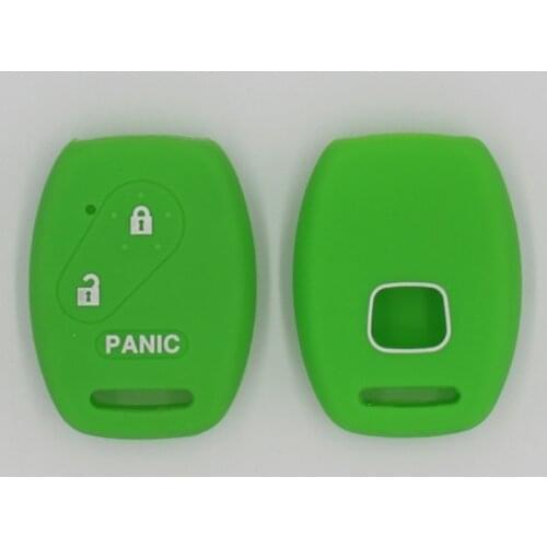 3PC Silicone Key Holder Protection Car Keychain for Honda Fit Civic Accord Freed CRV 2 Buttons Remote Key Case Cover Holder