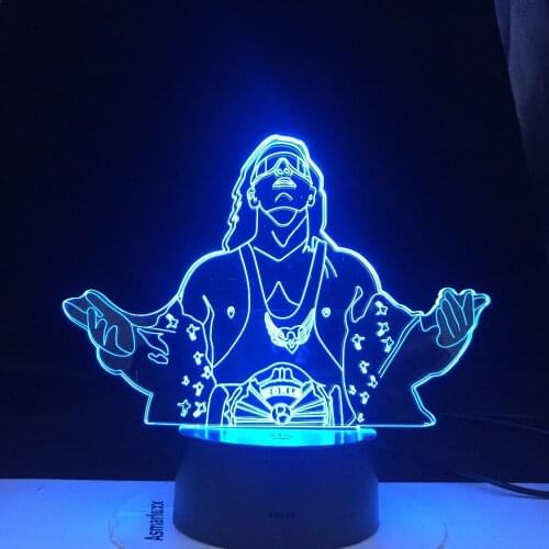 Character Religion Saint Man Figure 3D LED Table Lamp for Roon Decor Led Remote Control Gift Night Light Children Table Lamp