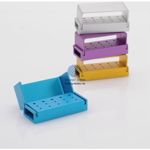 4Pcs Autoclavable FG&RA Bur Case Holder 15 Slots 6*2.5*2.8 cm New