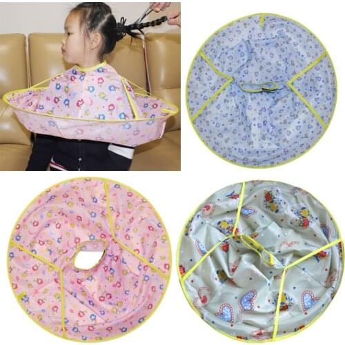 60cm Kids Adult Hair Cutting Umbrella Cape DIY Hair Cutting Apron Professional Salon Barber Home Stylists Hair Cutting Coat