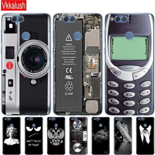 Cover Case For Huawei Honor 7X Soft TPU Silicon Back Cover 360 Full Protective Printing Transparent Clear Coque