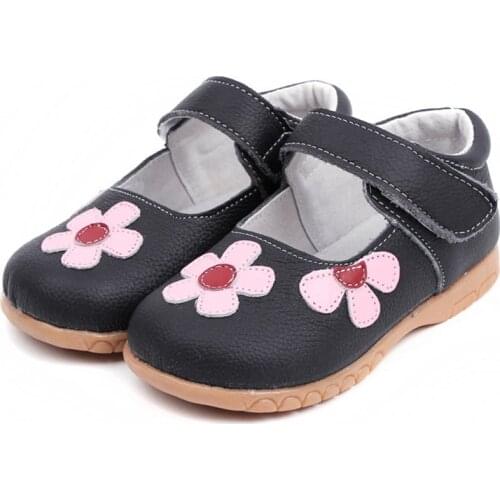 2 4 6 8 10 Years Kids Little Baby Girls Spring White Red Black Princess Genuine Leather Shoes For Girls School Dress Shoes New