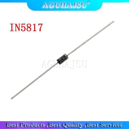 100 PCS IN5817 TUN-41 1A 20 v SCHOTTKY DIODE 1N5817