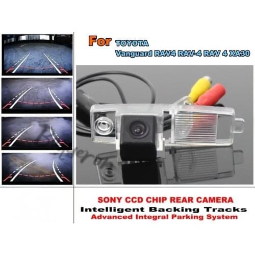 For TOYOTA Vanguard RAV4 RAV-4 RAV 4 2005~2012 Smart Tracks Chip Camera HD CCD Intelligent Dynamic Tragectory Rear View Camera