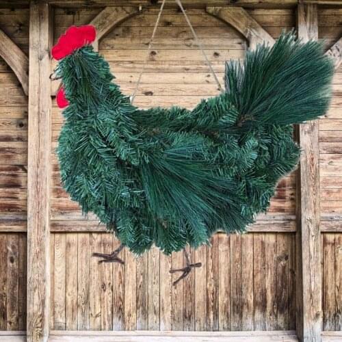 Door Decor,House Decoration Christmas Accessories House Holiday Scene Model Christmas Wreath Ideal Beautiful Presents for Family