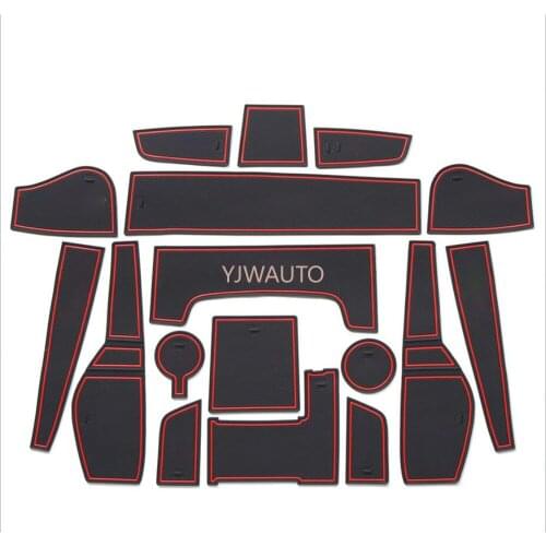 Door Slot Mat for Kia KX3 2020 Gate Groove Cushion Car Door Rubber Cup Holder Mats Anti-slip Carpets Position