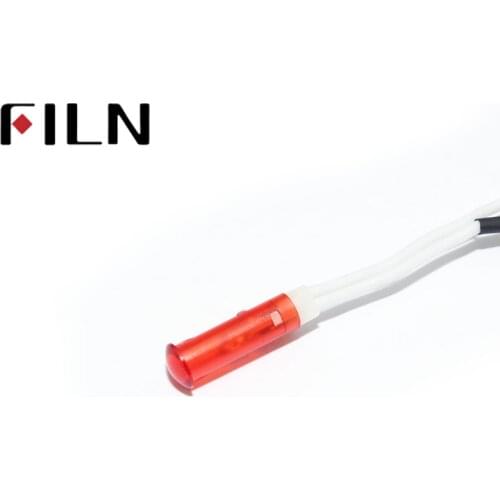 FILN 6mm install hole size 3V 6v 12v 24v 120v 220v plastic red yellow green water heater calorifier pilot lamp indicator light