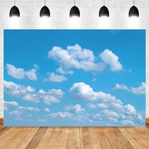 Sky Cloud Nature Scenery Baby Portrait Birthday Backdrop Photography Background For Photo Studio Photophone Photozone Photocall